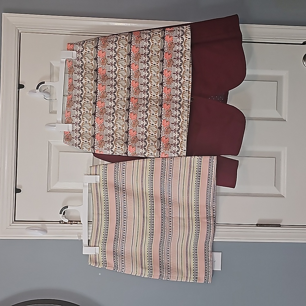 Loft colorful and vibrant mini skirts playful and patterned design.
